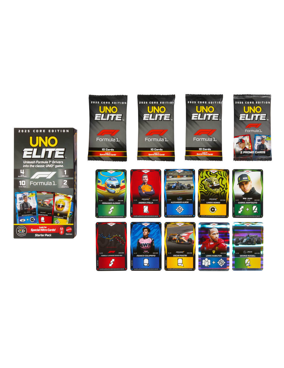 Starter pack entretenimiento elite f1 uno 4