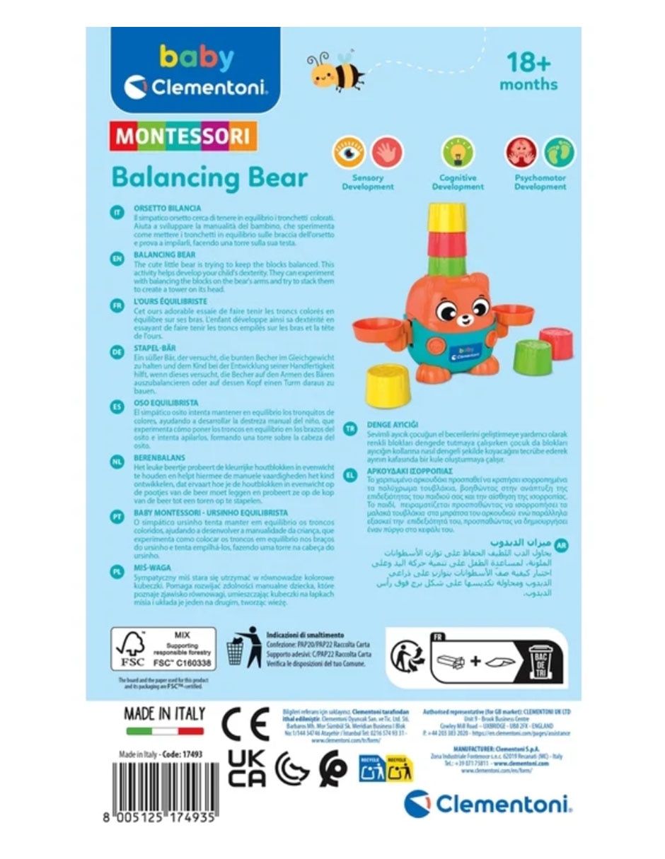 Balanza de oso juego estimulación temprana para bebé 4