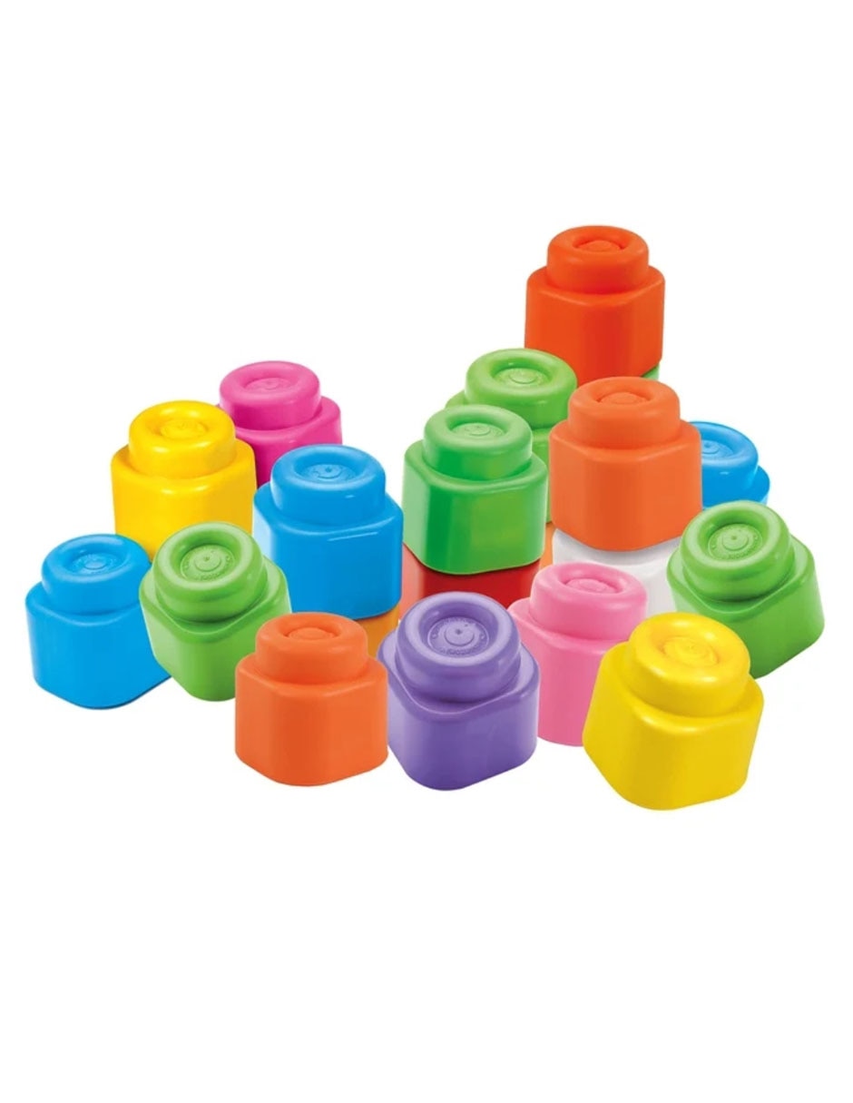 Bolsa de bloques juego estimulación temprana para bebé Bolsa de bloques juego estimulación temprana para bebé