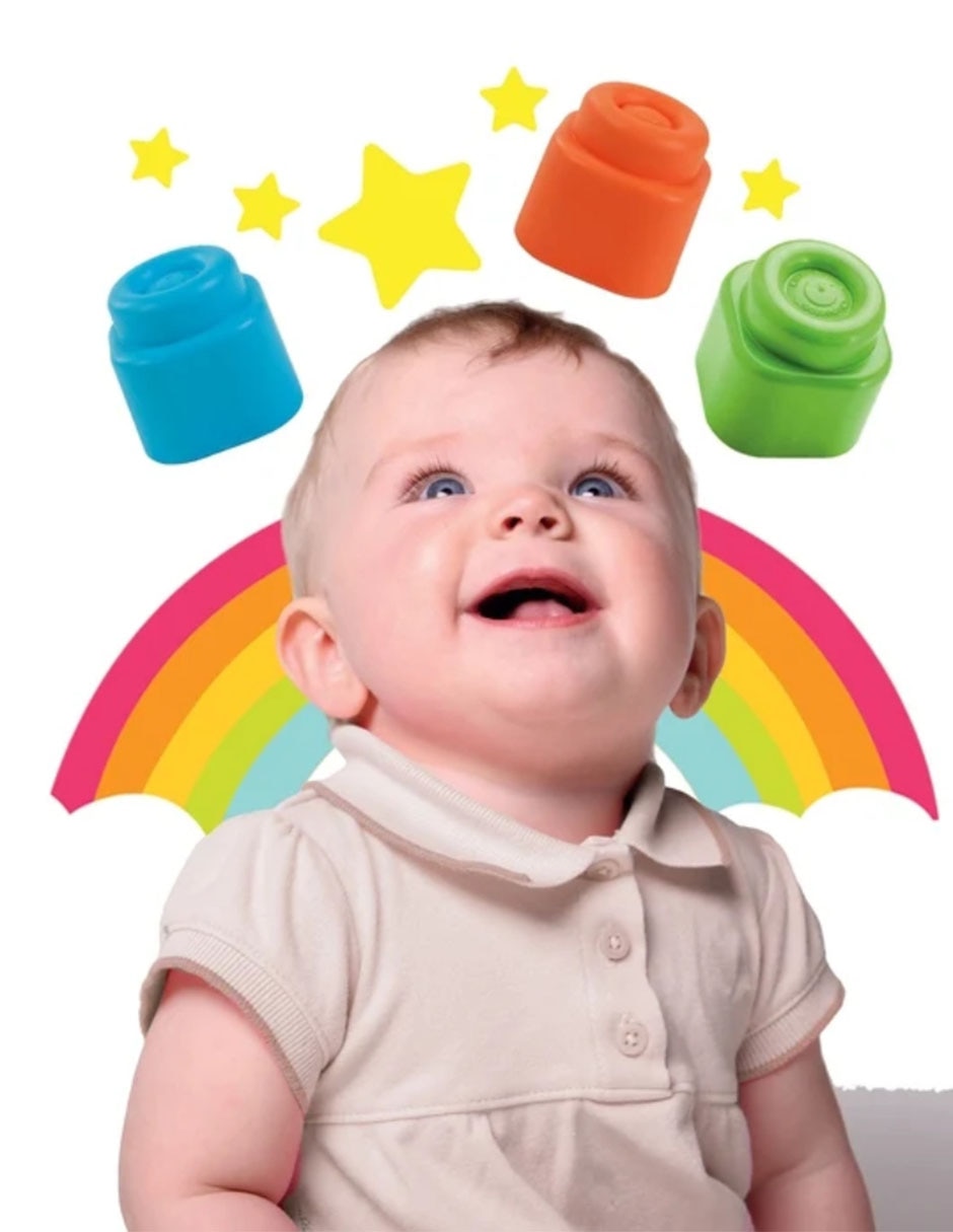 Bolsa de bloques juego estimulación temprana para bebé 2