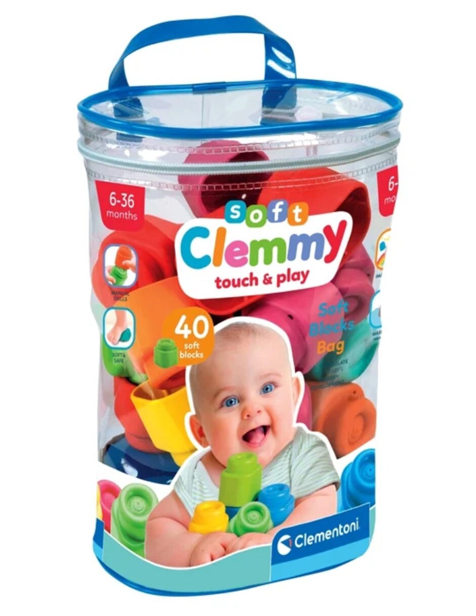 Bolsa de bloques juego estimulación temprana para bebé 5