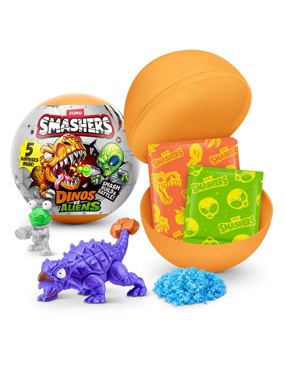 Set figuras acción Zuru Dinos vs aliens 4