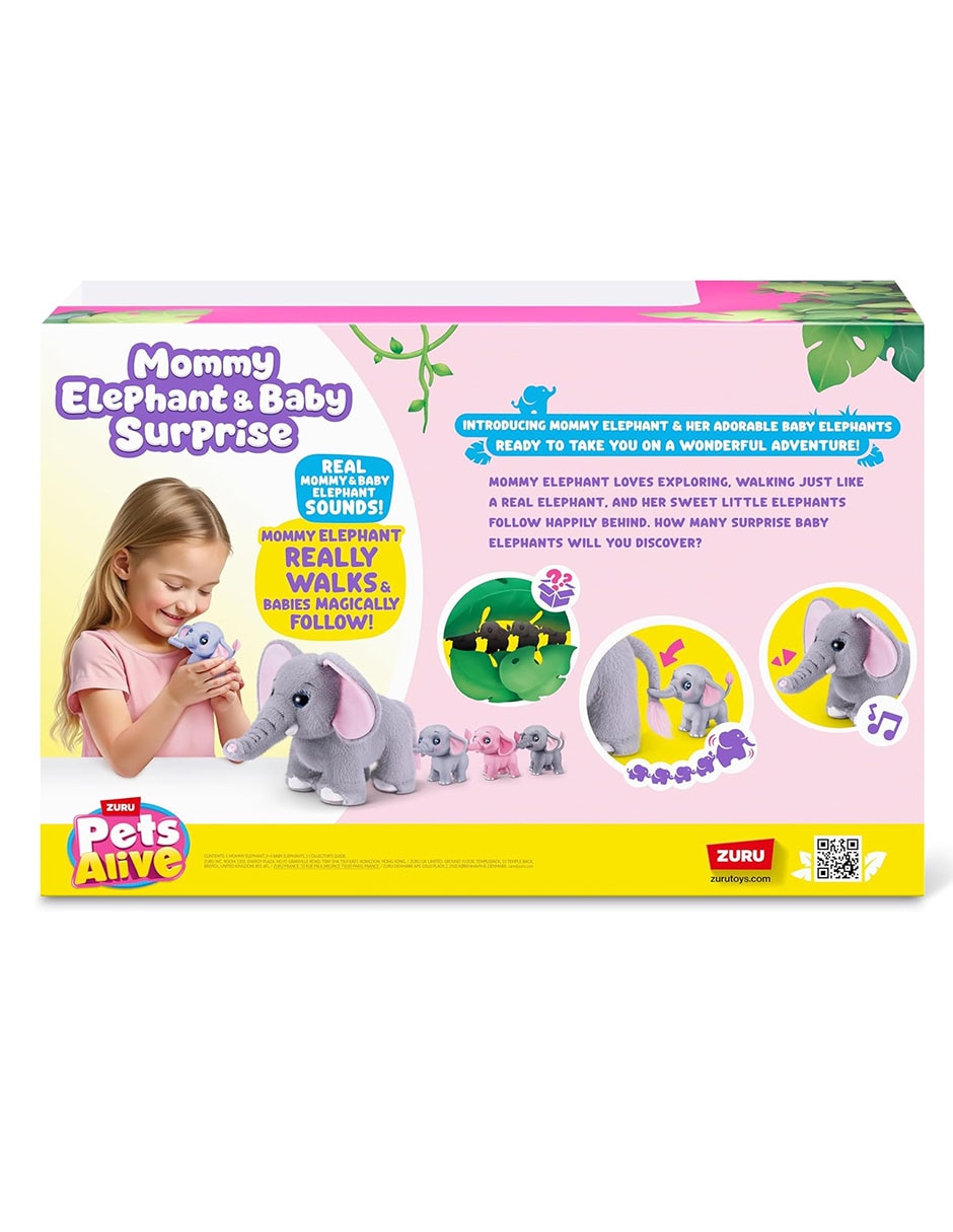 Juguete Mamá elefante y bebés sorpesa 3