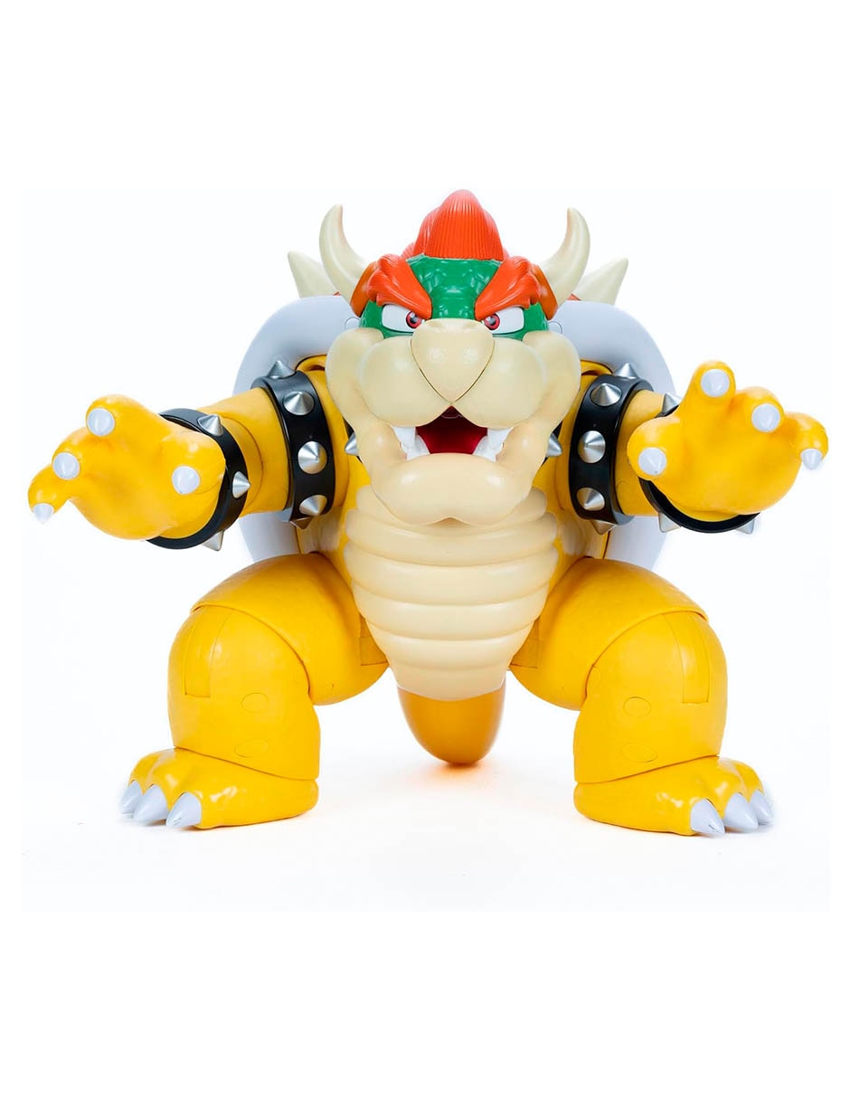 Figura de acción articulada super bowser con movimiento y sonido