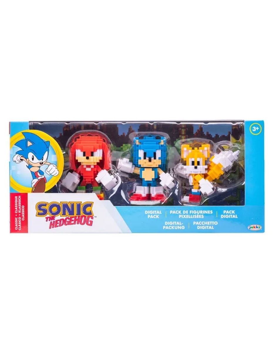 Set figura de acción articuladas sonic, knuckles y tails 3
