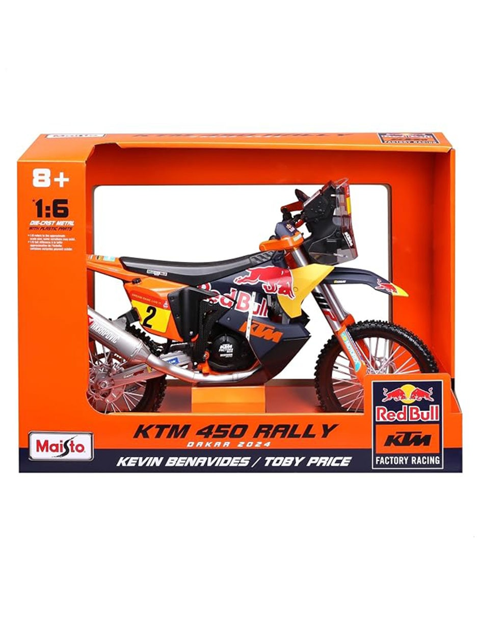 Motocicleta Ktm 450 Rally Dakar 2024 Redbull Racing 2