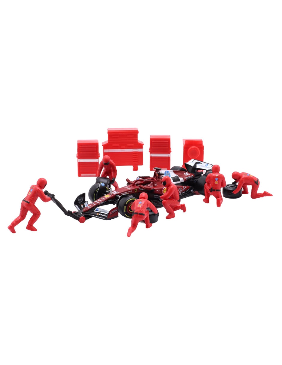 Set vehiculo a escala Pit Pass Diorama 16 Charles Leclerc 4