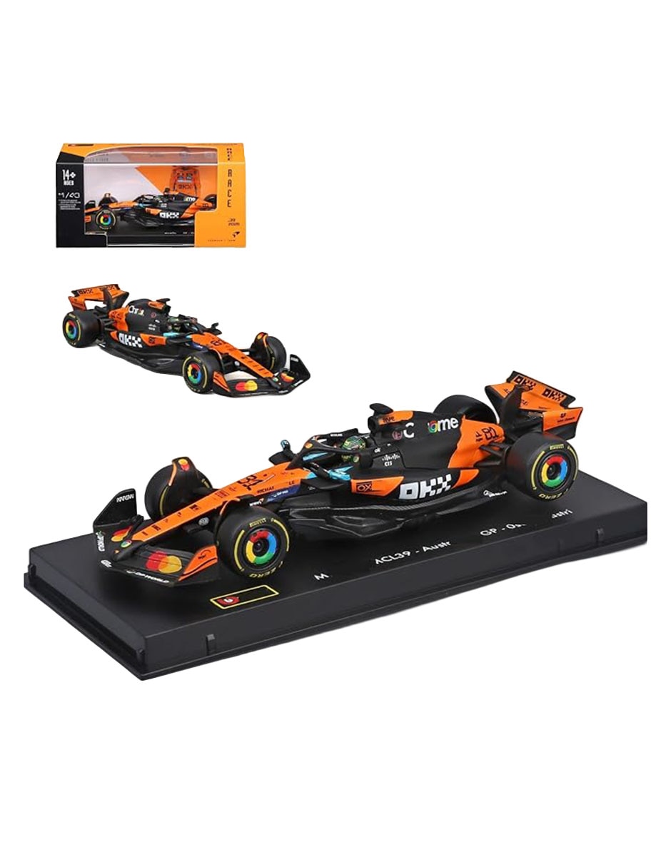 Vehículo a escala mclaren mcl39 autralian gp 2025 formula 1