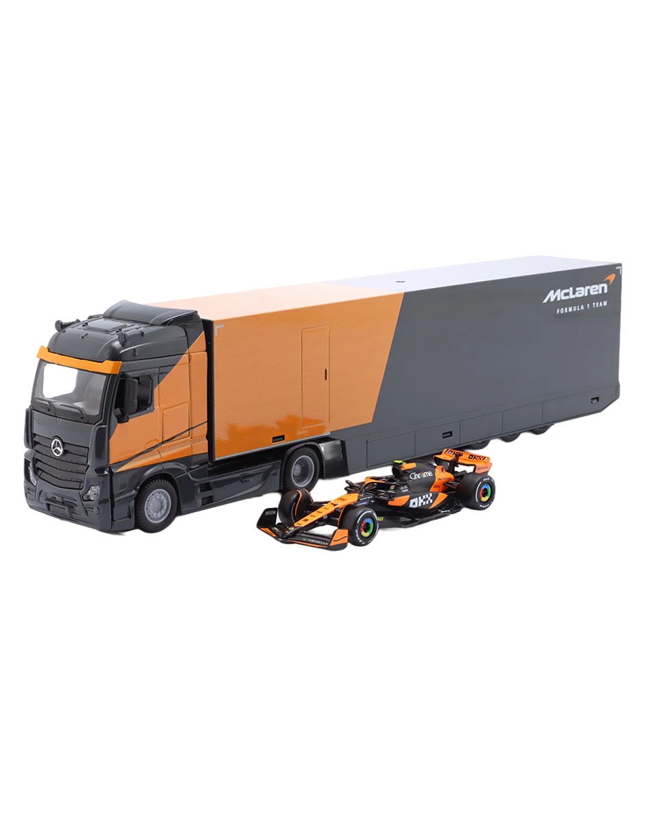 Set vehiculo a escala Racing Hauler Mercedes Benz Actros Gigaspace Set vehiculo a escala Racing Hauler Mercedes Benz Actros Gigaspace