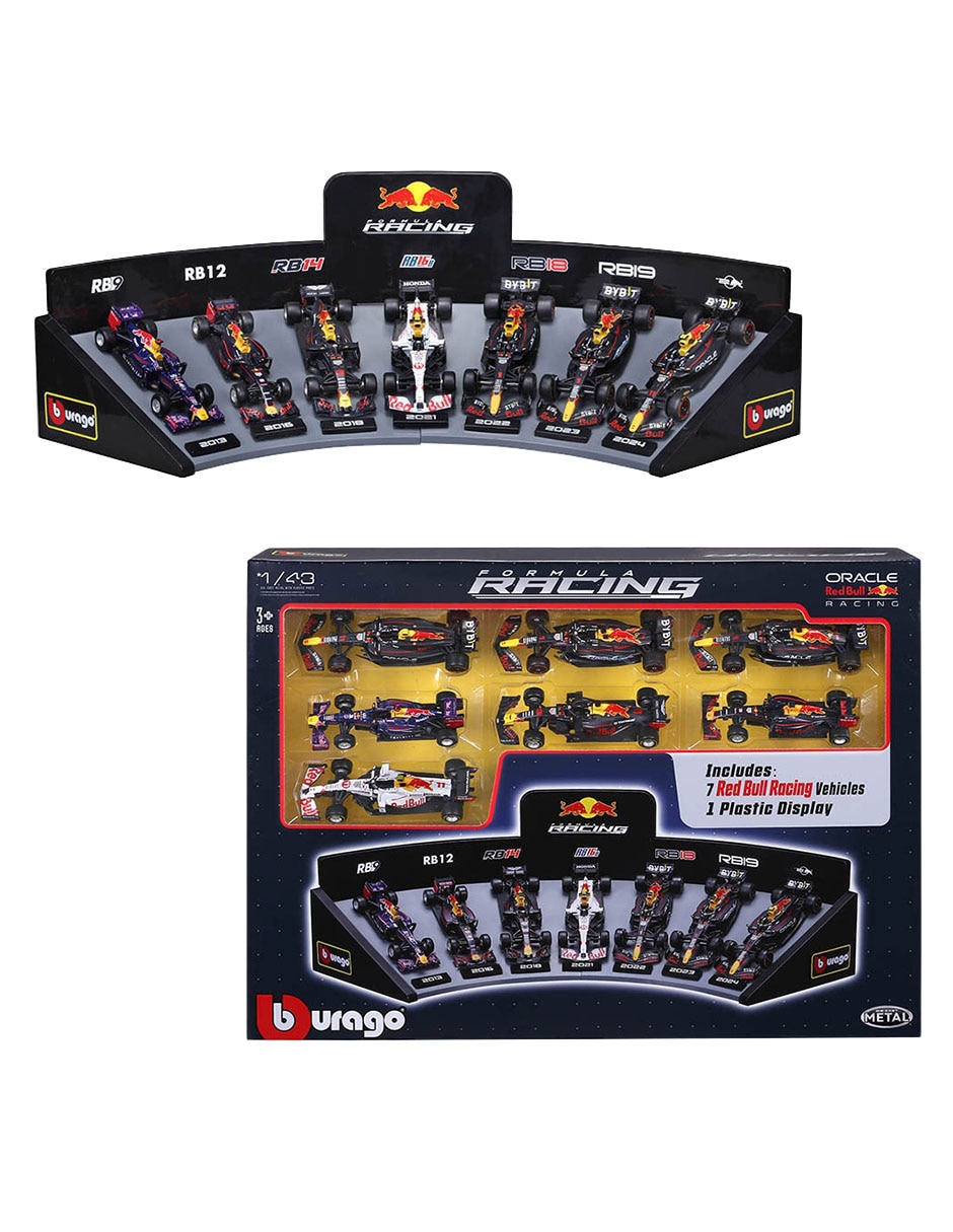 Set vehiculo a escala Formula racing Oracle Red Bull Racing 3