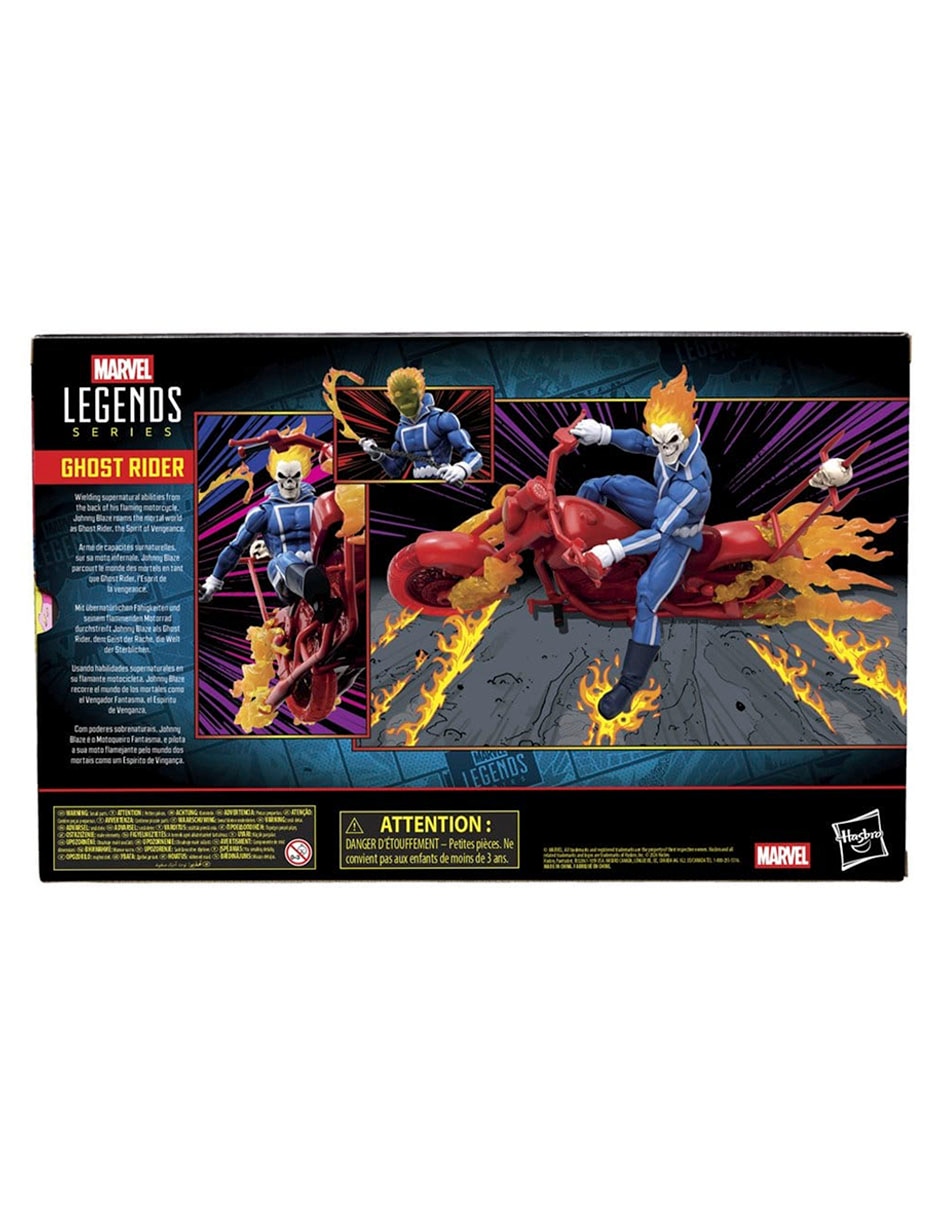 Figura de acción articulada Legends Series: Vengador Fantasma Johnny Blaze con motocicleta Marvel 11
