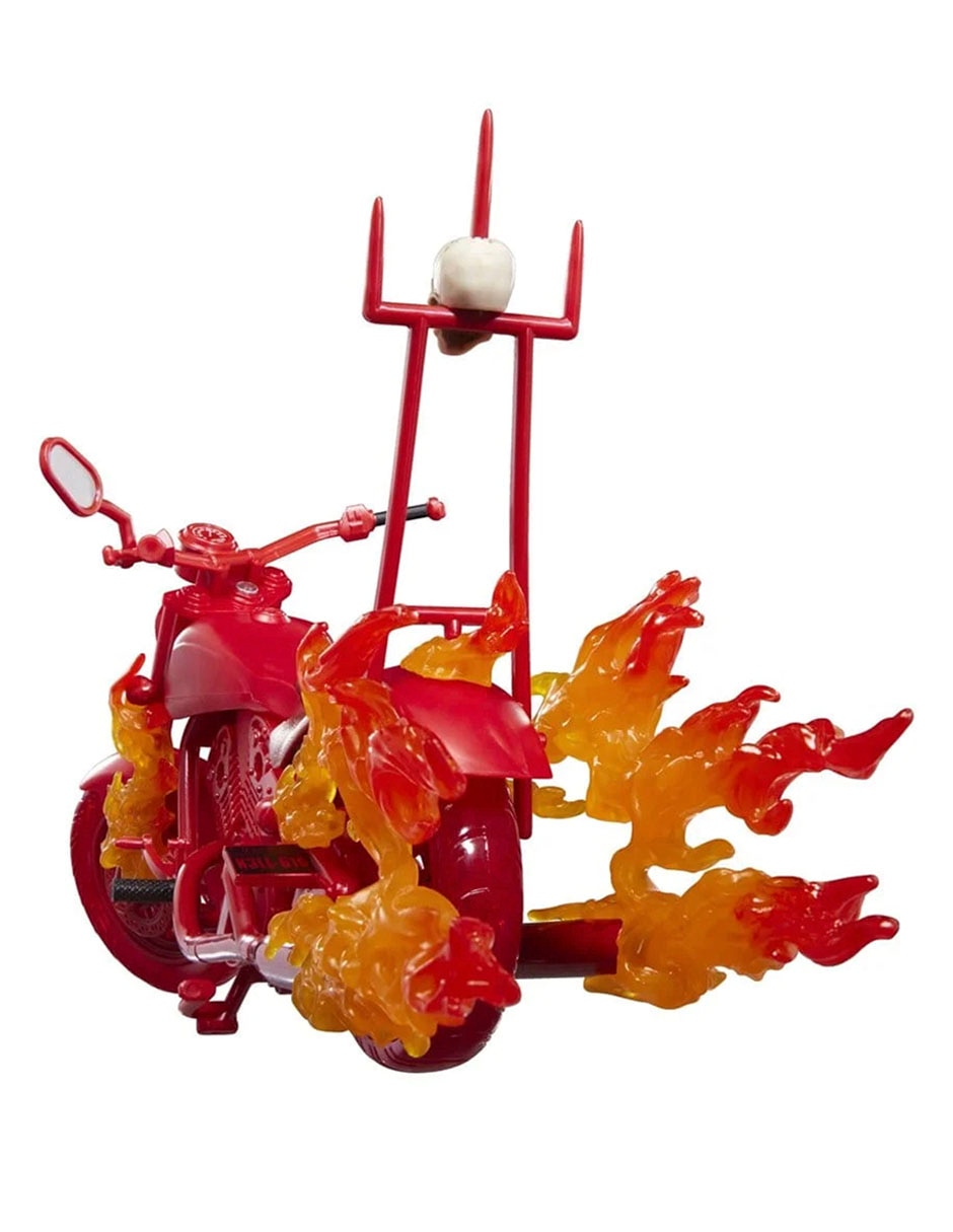 Figura de acción articulada Legends Series: Vengador Fantasma Johnny Blaze con motocicleta Marvel 9