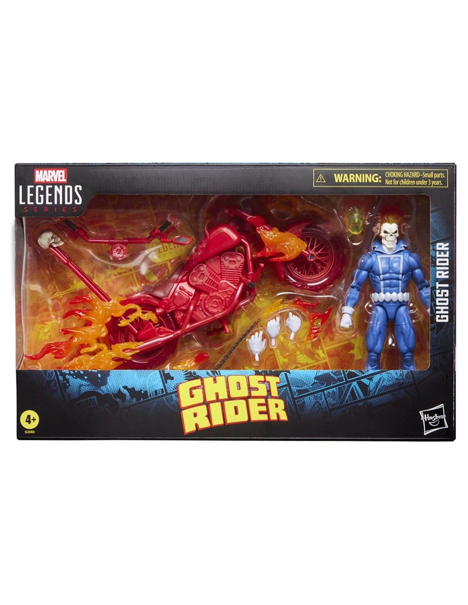 Figura de acción articulada Legends Series: Vengador Fantasma Johnny Blaze con motocicleta Marvel 10