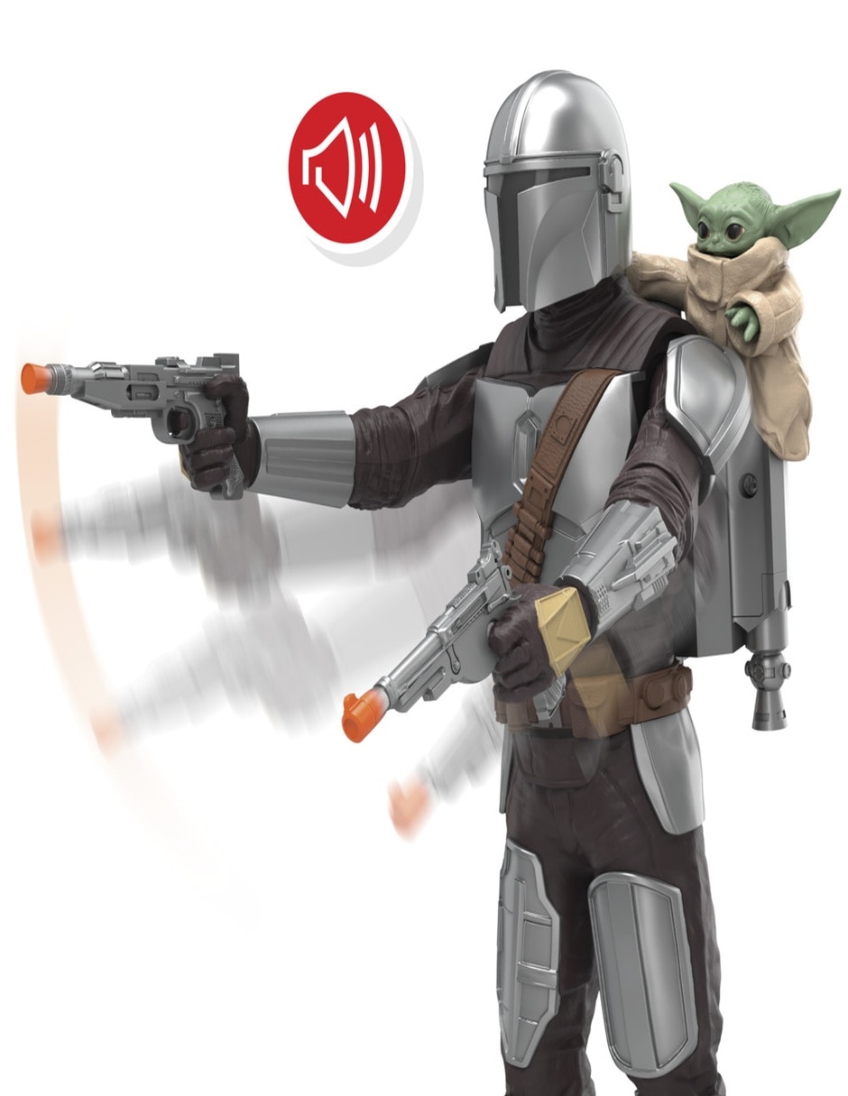Figura de acción articulada The Mandalorian and Grogu con sonido 3
