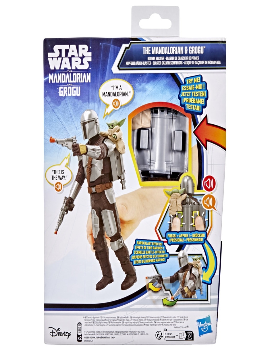 Figura de acción articulada The Mandalorian and Grogu con sonido 5