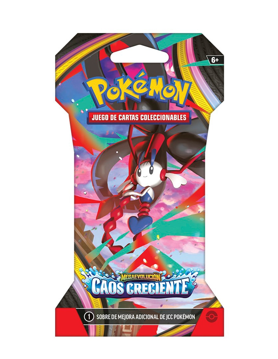 Cartas pokémon tcg: mega evolutionñchaos rising sleeved booster en español tcg pokémon chaos rising pokémon