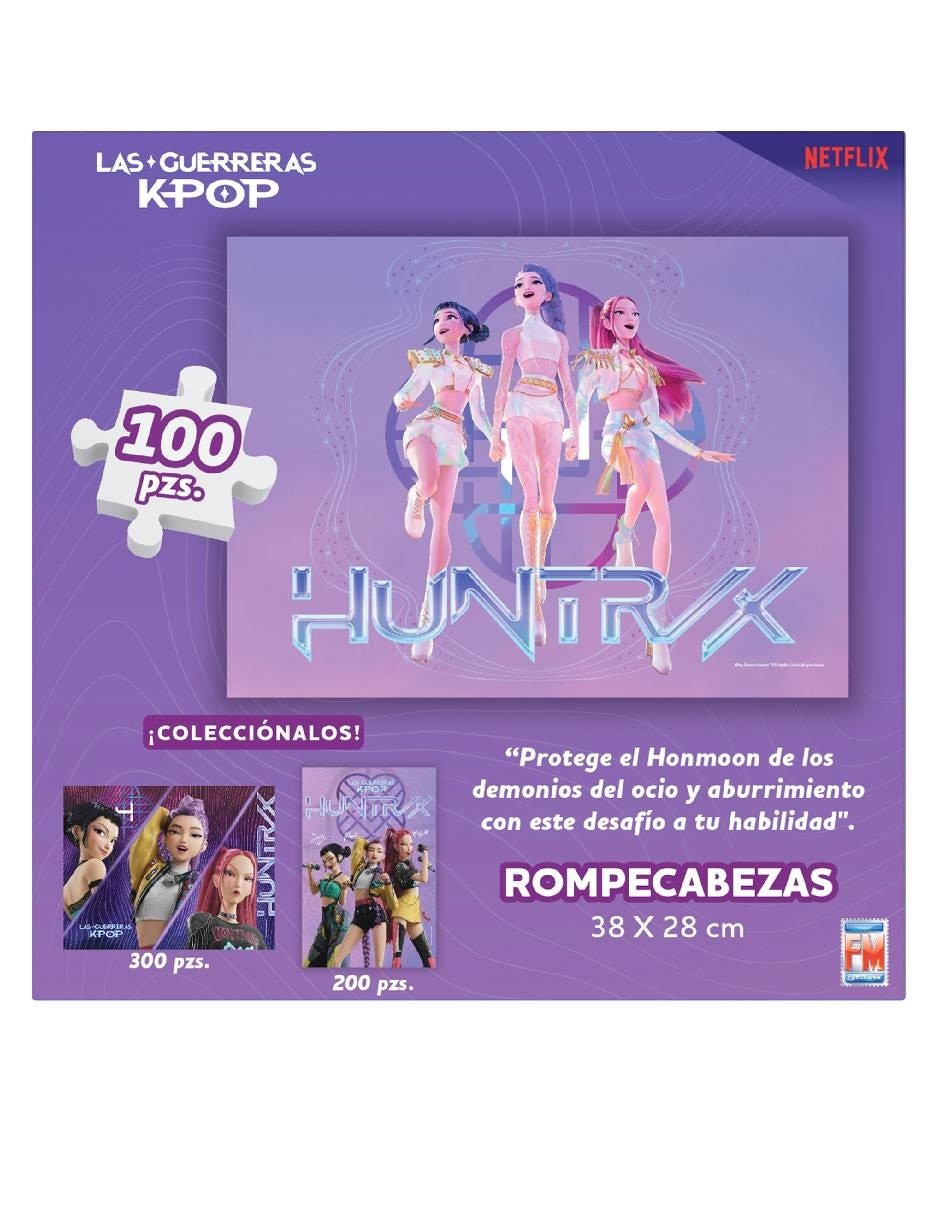 Rompecabezas rompecabezas k-pop demon hunter 100pzs 100 piezas 4