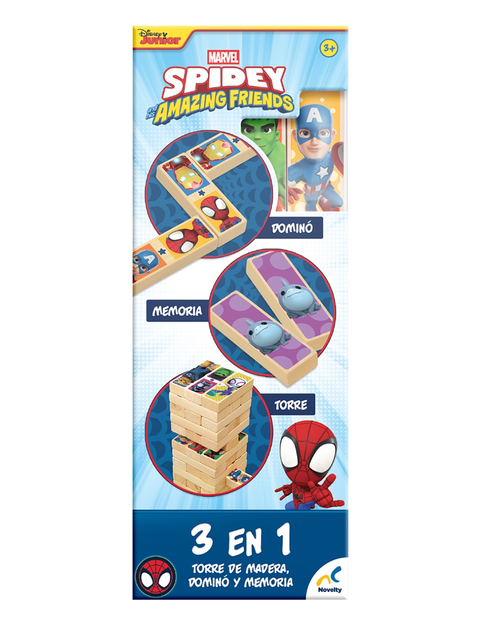 Torre de madera 3 en 1 spidey spidey juegos de mesa 2