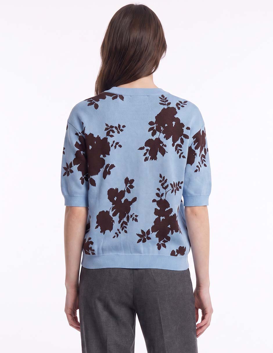 Suéter cuello redondo para mujer 4