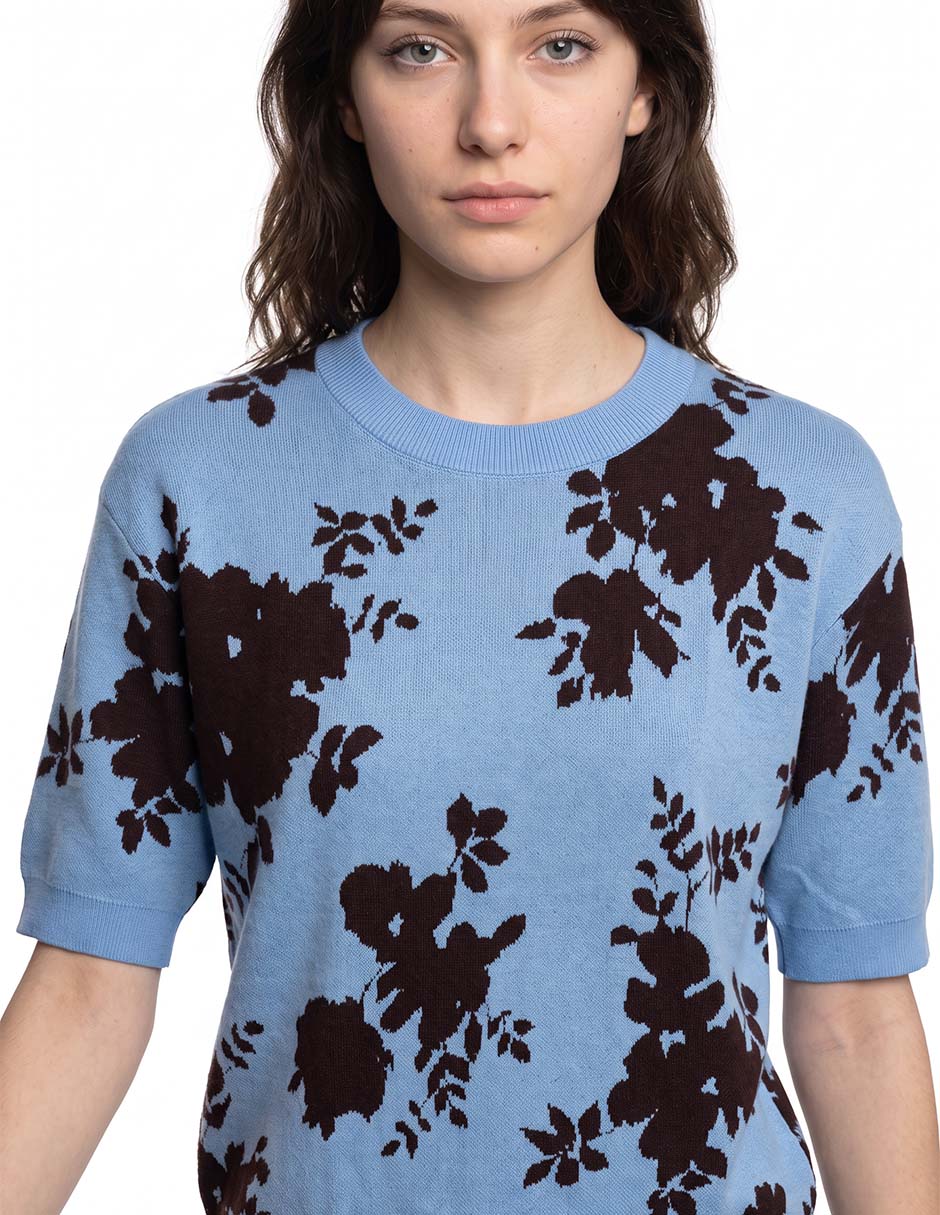 Suéter cuello redondo para mujer 2