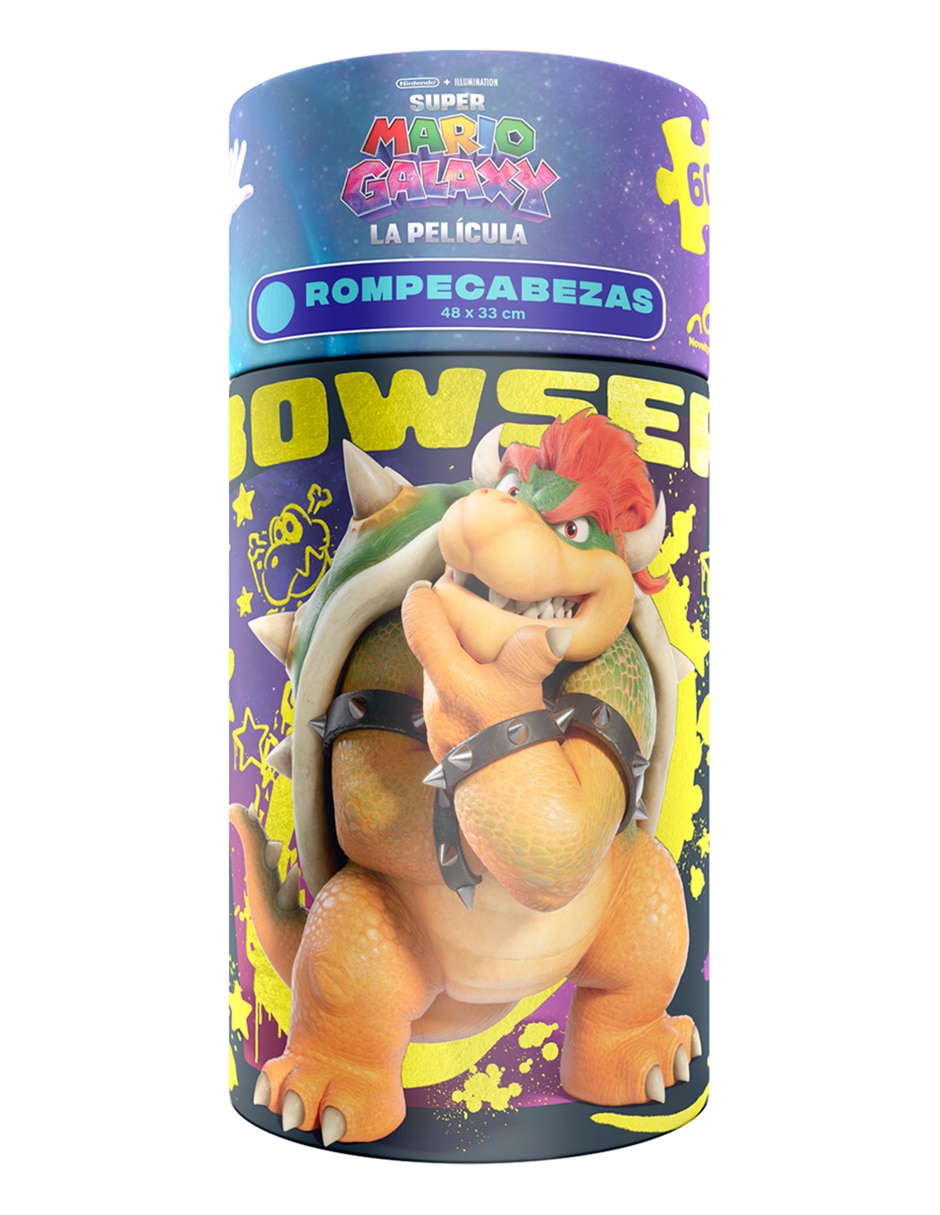 Rompecabezas escenarios emblemáticos de super mario rompecabezas infantil super mario galaxy 60 piezas cilindro 60 piezas 3