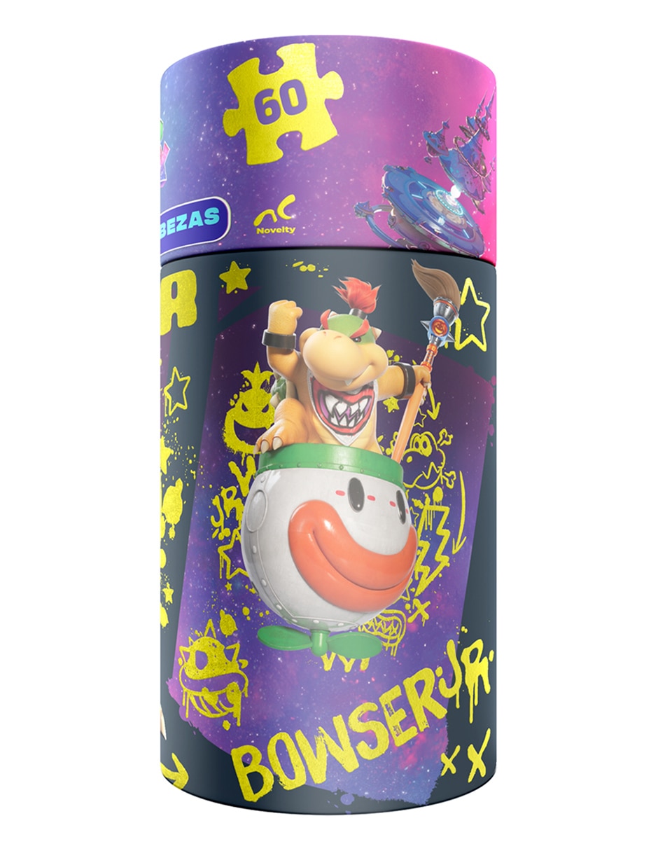 Rompecabezas escenarios emblemáticos de super mario rompecabezas infantil super mario galaxy 60 piezas cilindro 60 piezas 2