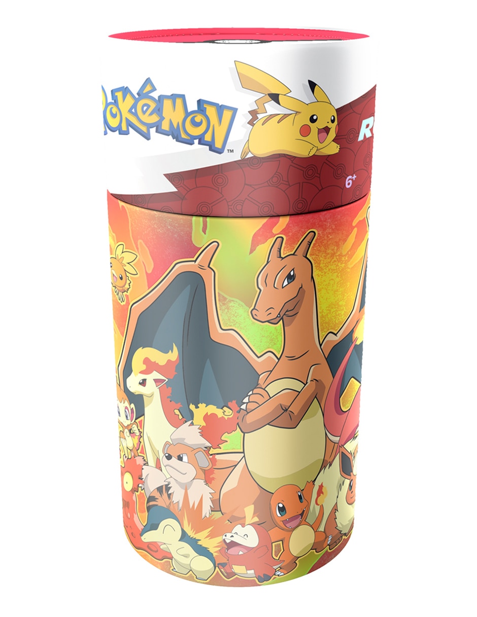 Rompecabezas pokémon rompecabezas infantil pokemon fuego cilindro 100 piezas