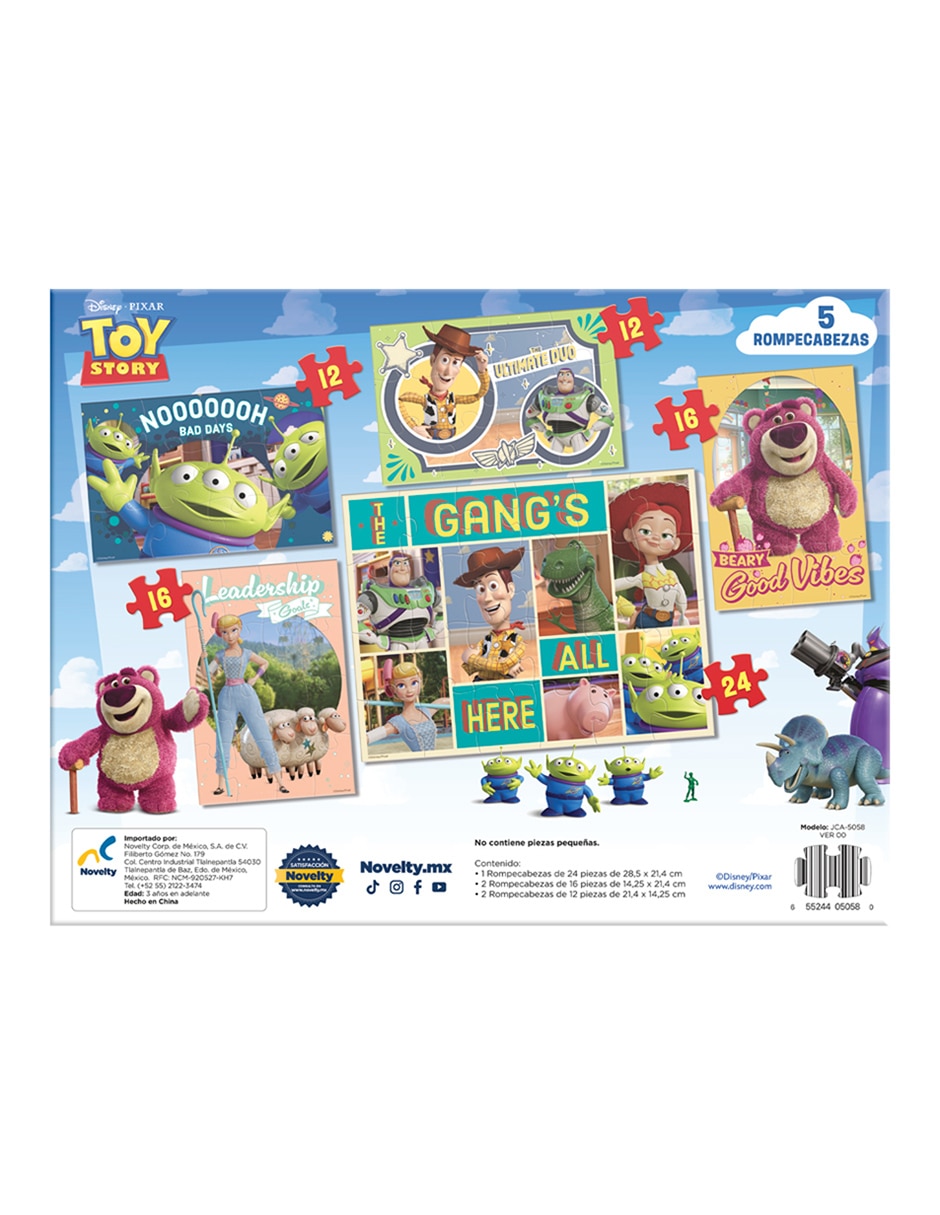 Rompecabezas rompecabezas 5 en 1 toy story 80 piezas 3