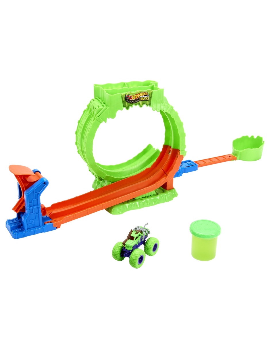 Set pista y automóviles Monster Trucks Chaos Loop Challenge 6