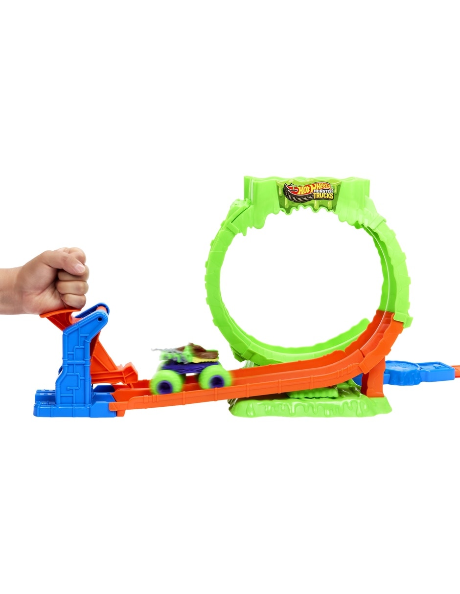 Set pista y automóviles Monster Trucks Chaos Loop Challenge 8