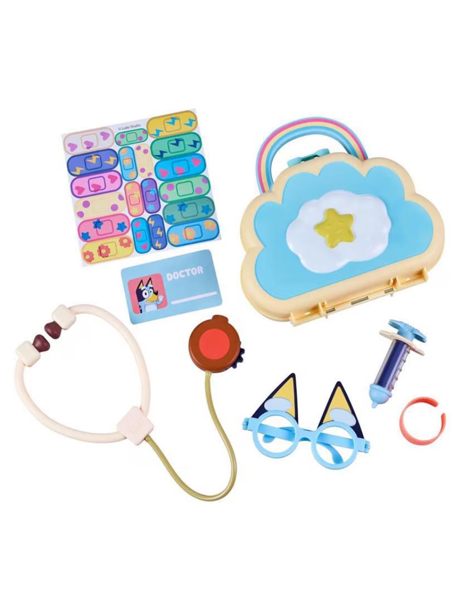 Set juguete bluey cloud bag doctor's