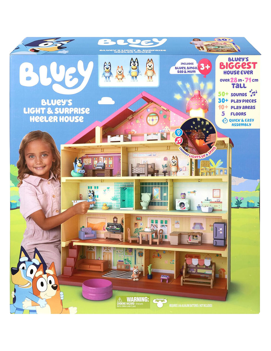 's light & Surprise Heeler House Bluey juego de rol para niños 6