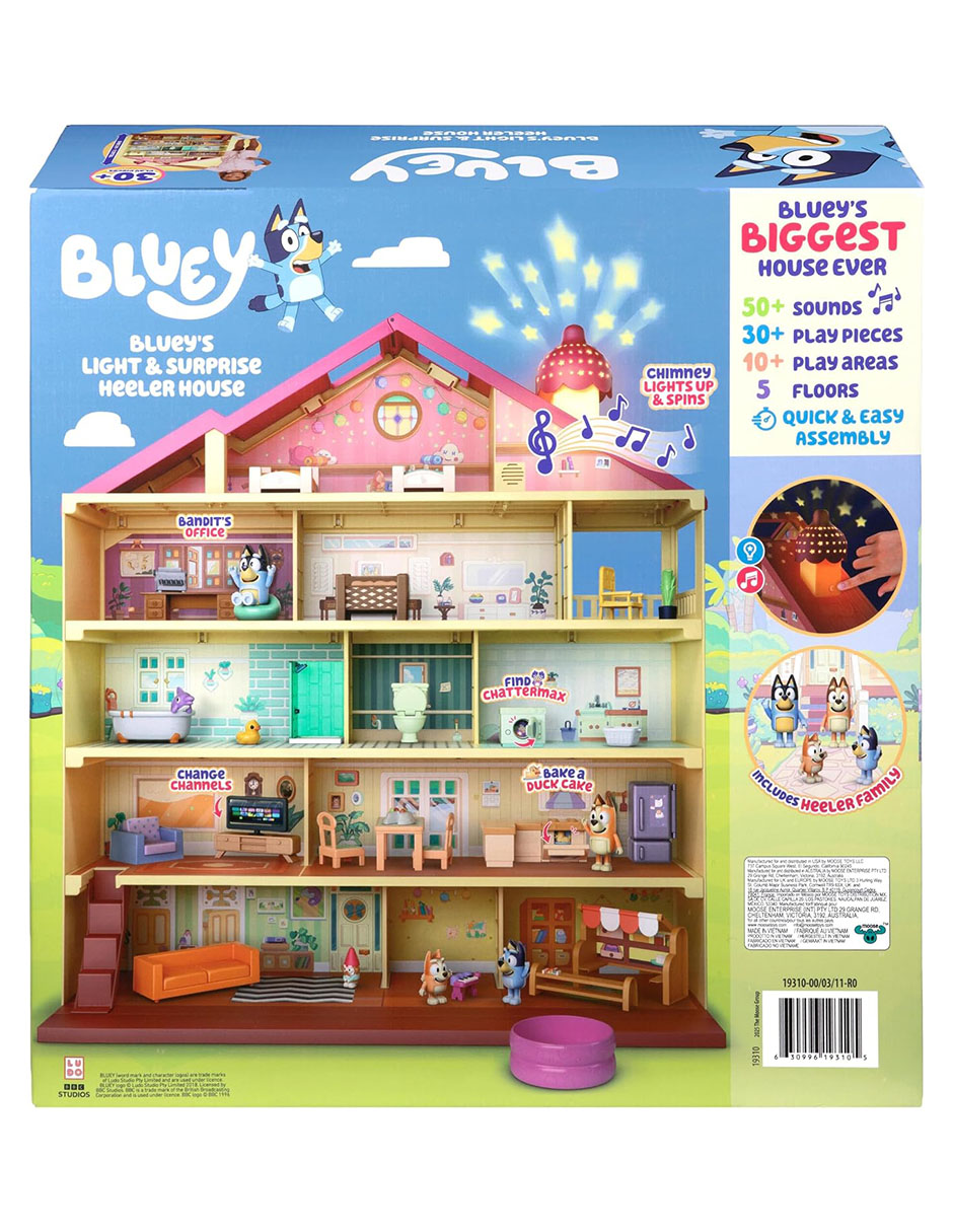 's light & Surprise Heeler House Bluey juego de rol para niños 7