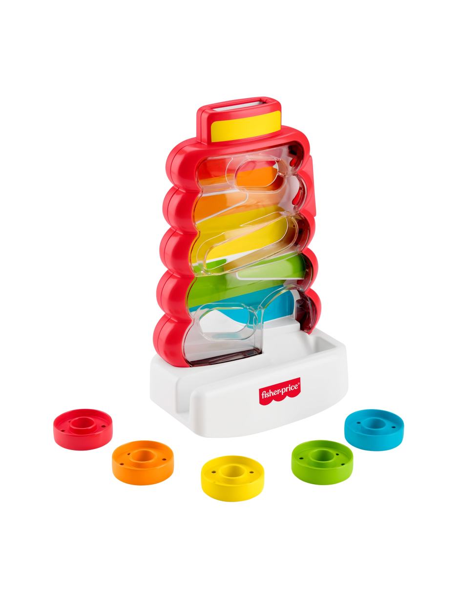 Pila de aritos que caen fisher price fisher-price juego didáctico unisex