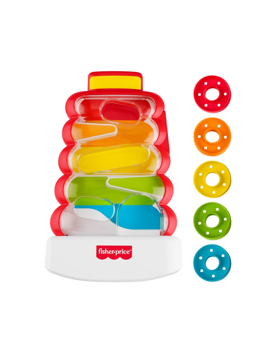 Pila de aritos que caen fisher price fisher-price juego didáctico unisex