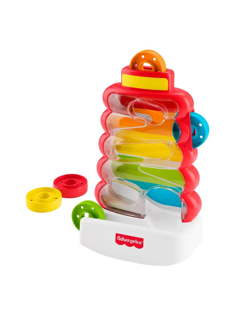Pila de aritos que caen fisher price fisher-price juego didáctico unisex