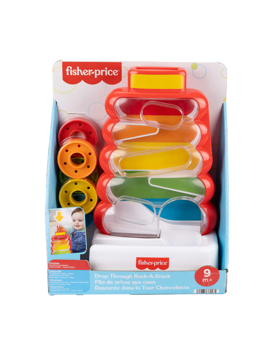 Pila de aritos que caen fisher price fisher-price juego didáctico unisex