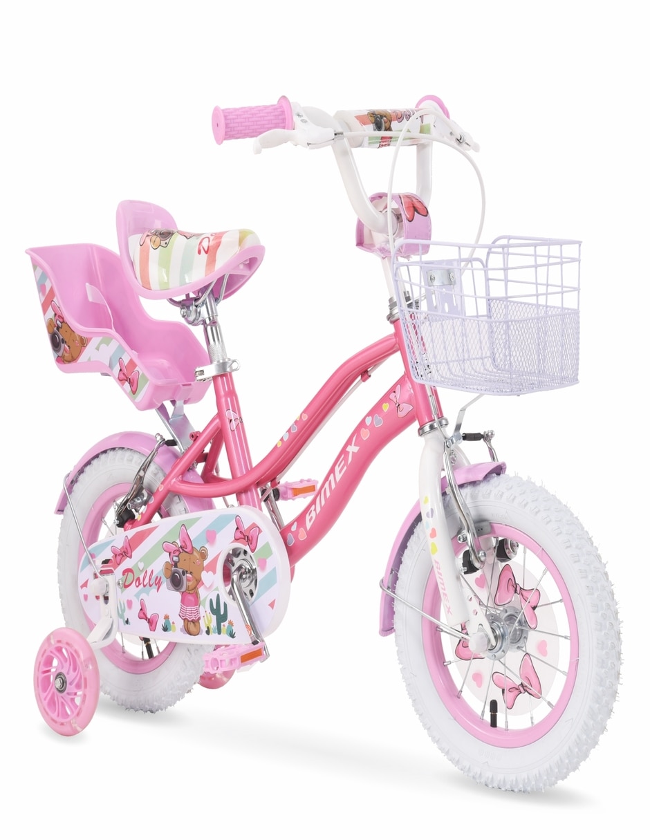 Bicicleta infantil Bimex rodada 12 Dolly para niña