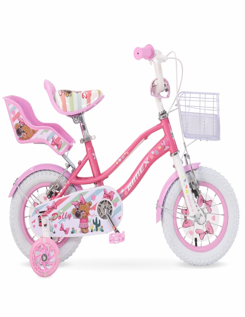 Bicicleta infantil Bimex rodada 12 Dolly para niña