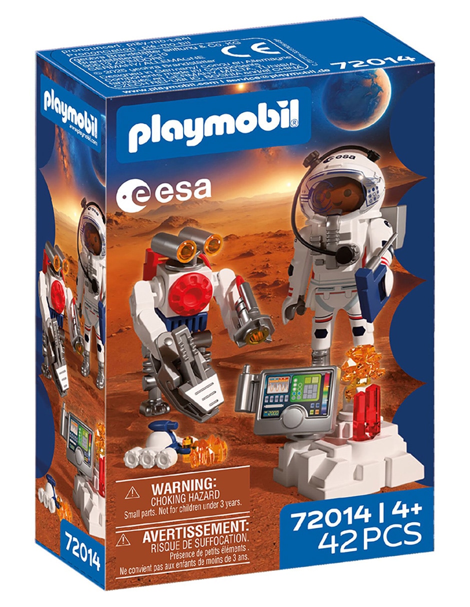 Set construcción astronauta de la esa con robot 72014 space 2