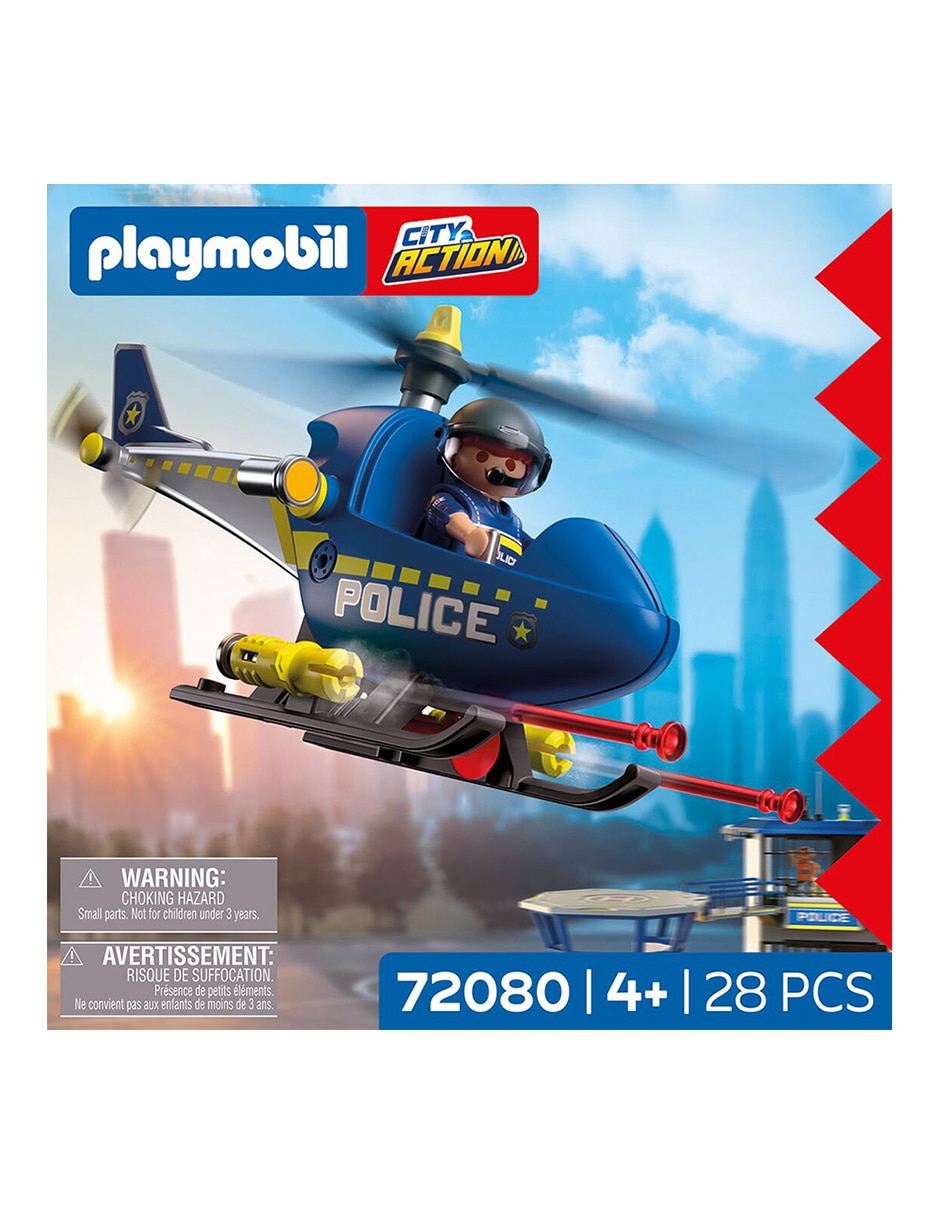 Set construcción pm helicóptero de policía con radar 72080 police 1