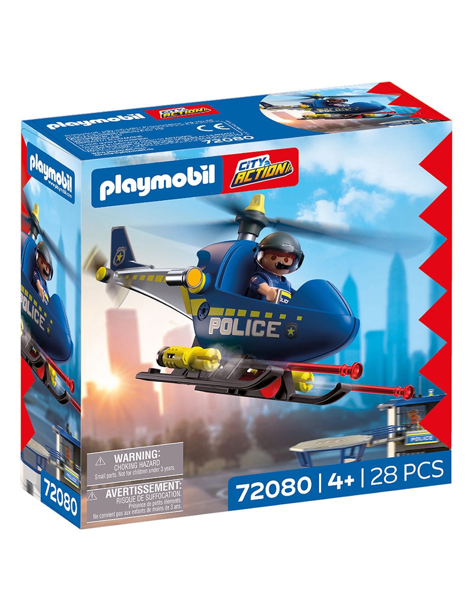 Set construcción pm helicóptero de policía con radar 72080 police