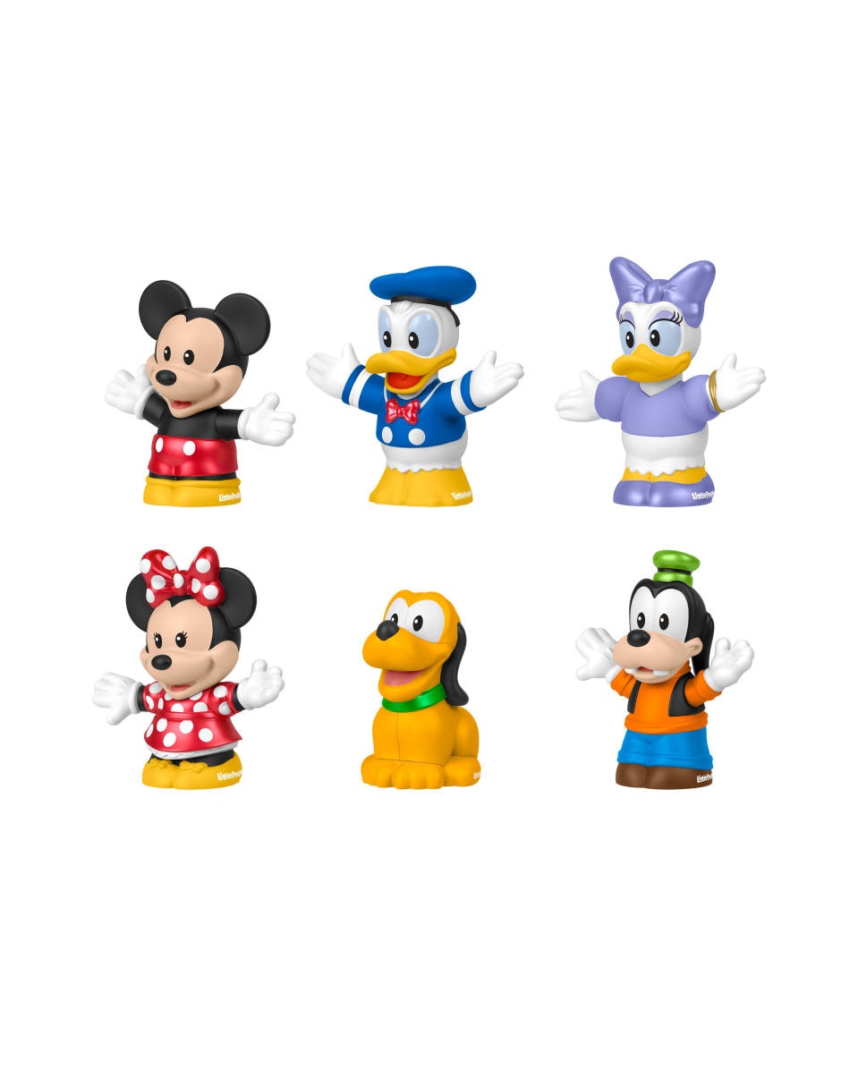 Paquete de 6 figuras Little People juego didáctico unisex 4