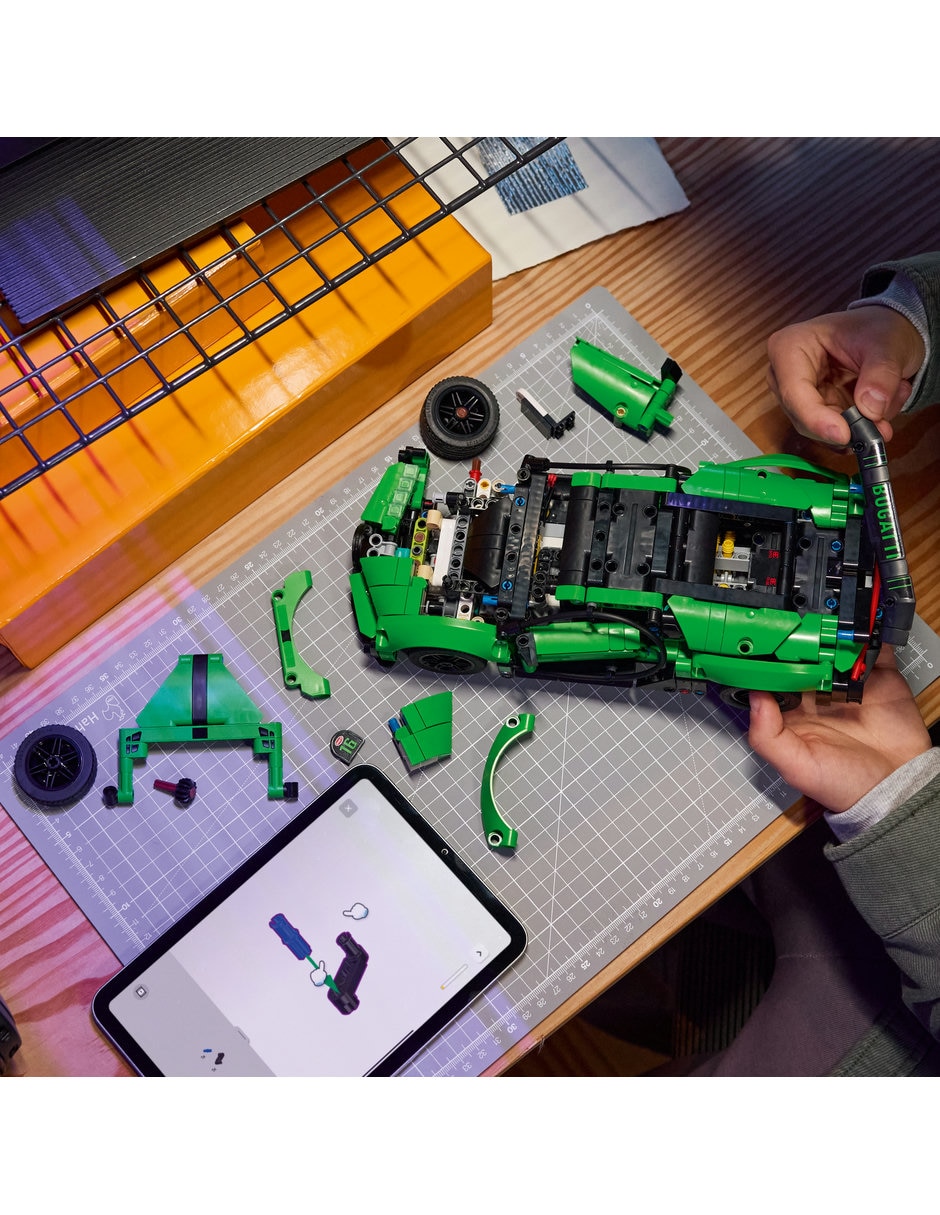 Lego Technic Hiperauto Bugatti Chiron Pur Sport Verde 42241