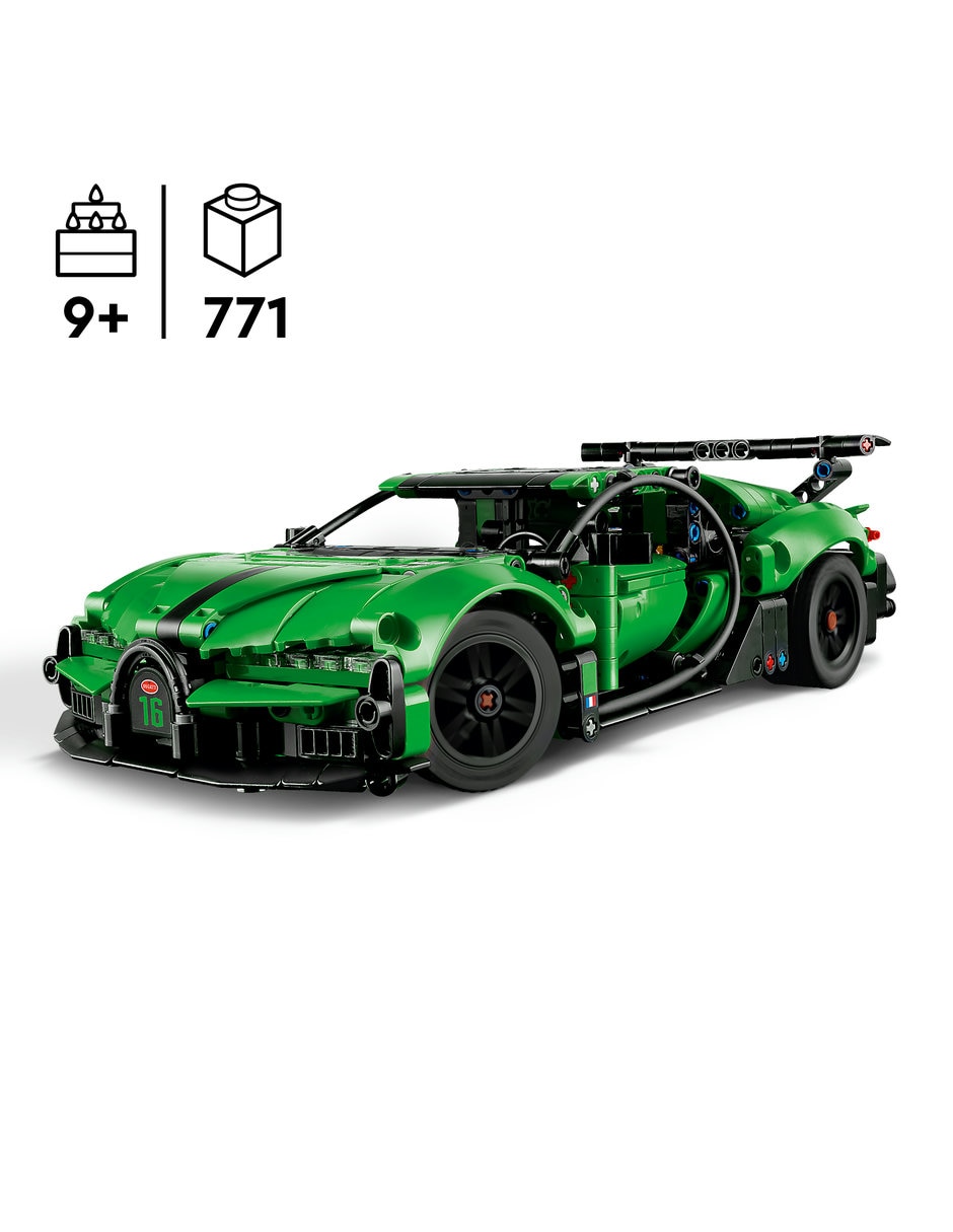 Lego Technic Hiperauto Bugatti Chiron Pur Sport Verde 42241