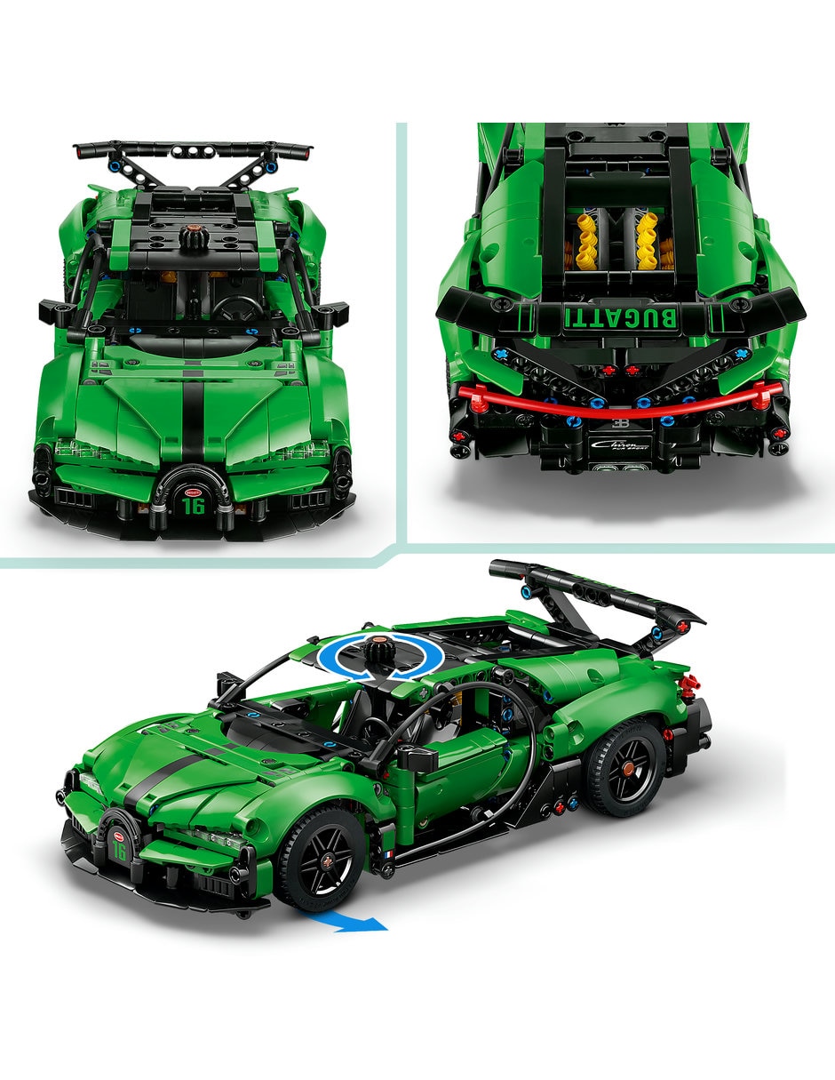 Lego Technic Hiperauto Bugatti Chiron Pur Sport Verde 42241