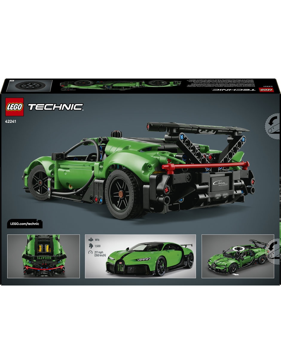 Lego Technic Hiperauto Bugatti Chiron Pur Sport Verde 42241