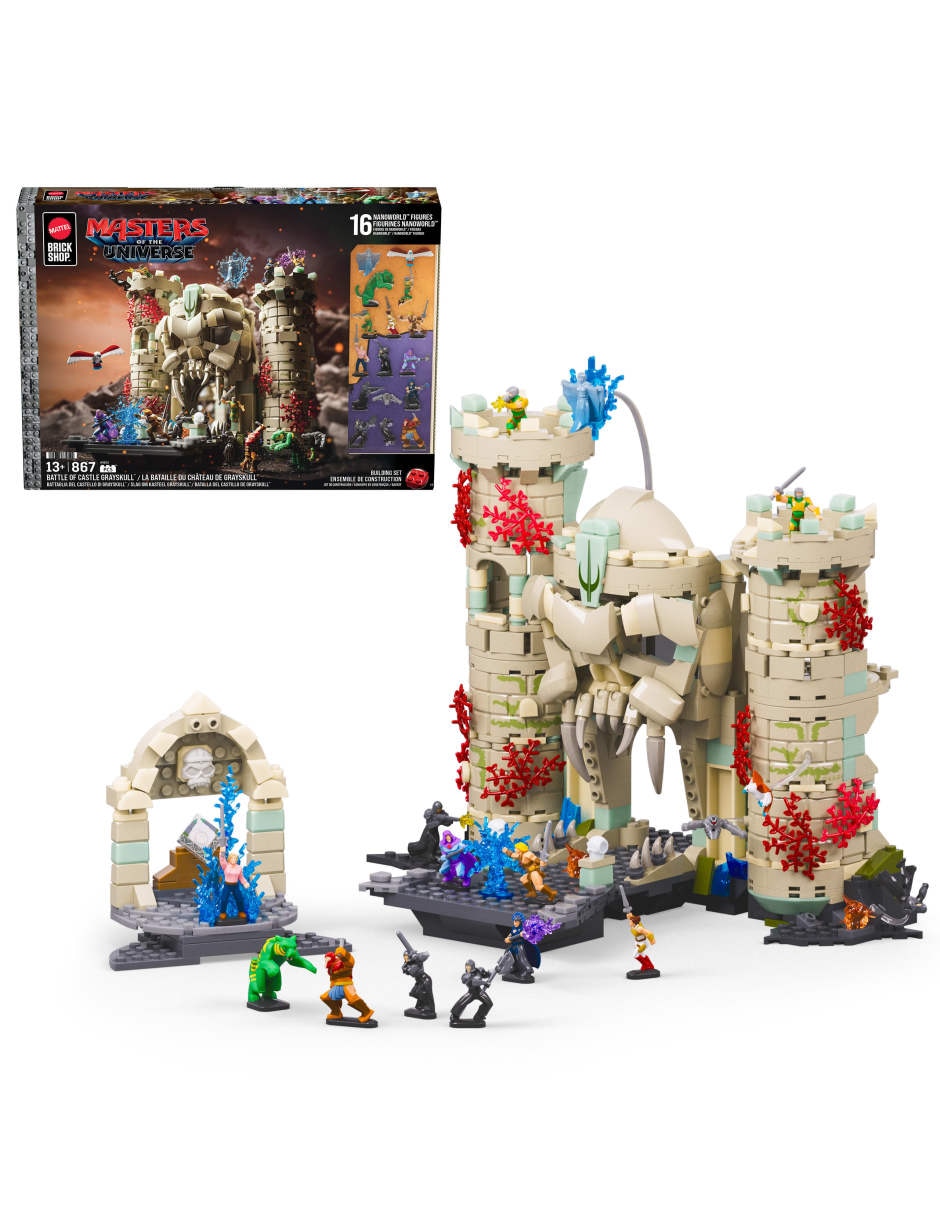 Set construcción masters of the universe mattel motu batalla del castillo de grayskull jmb32 motu 1