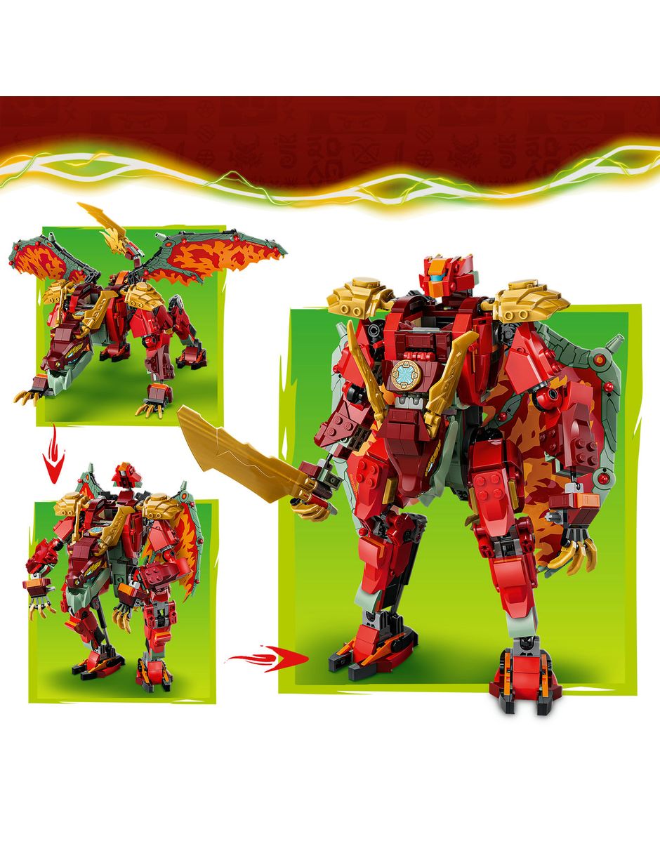 Ninjago Mech Dragón Transformable de Wyldfyre 71868 11