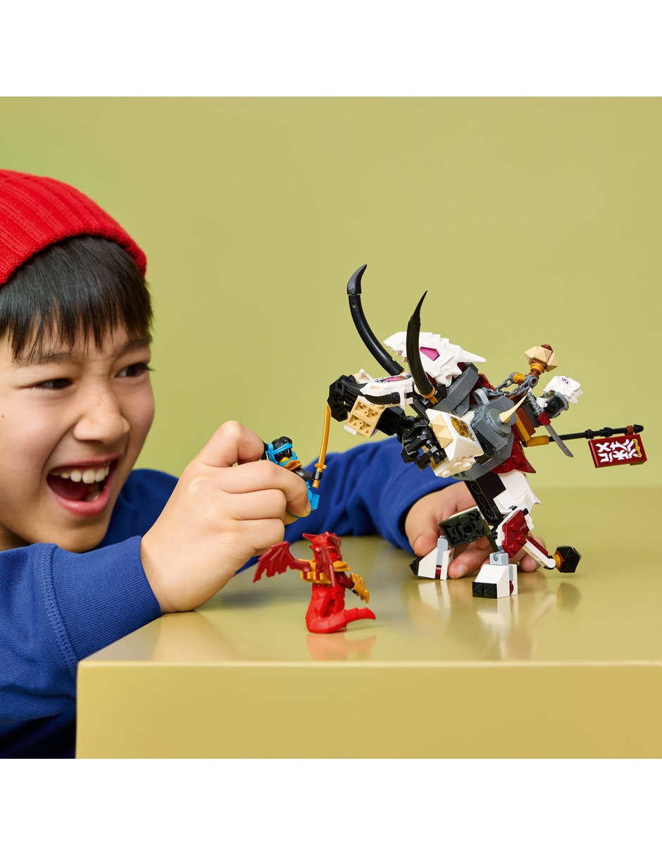 Ninjago Zilvar y Bestia Dragón Grimtak 71863 4